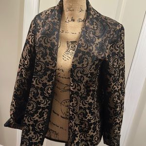 Black and gold jacket/blazer